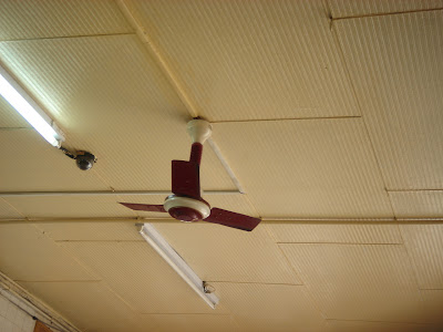 Small but strong fan in a mamak in Tanjong Karang - our teatime pit stop