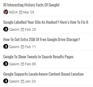 Blogger Random Posts Widget