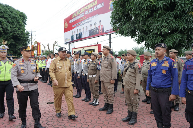 Pimpin Apel Gelar Pasukan Operasi Lilin 2022, Kapolres Asahan Sampaikan Amanat Kapolri