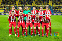 CLUB ATLÉTICO DE MADRID - Madrid, España - Temporada 2016-17 - Filipe Luis, Gabi, Moyá, Savic, Saúl y Godín; Griezmann, Juanfran, Gameiro, Vrsaljko y Koke - U. D. LAS PALMAS 0 ATLÉTICO DE MADRID 2 (Koke, Griezmann) - 03/01/2017 - Copa del Rey, octavos de final, partido de ida - Las Palmas de Gran Canaria, estadio de Gran Canaria - Fiel a su estilo, el Atleti toma la delantera en la eliminatoria