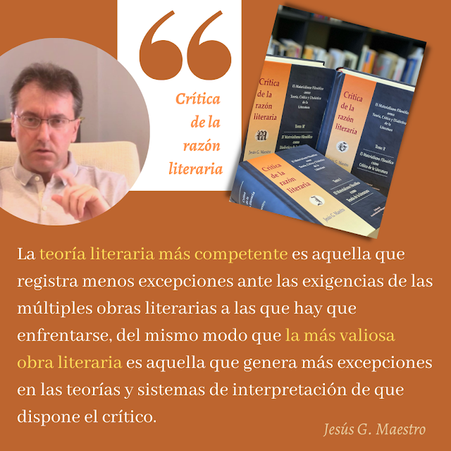 Crítica de la razón literaria, Jesús G. Maestro