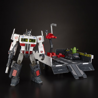 San Diego Comic-Con 2019 Exclusive Transformers x Ghostbusters Ectotron Optimus Prime Ecto-35 Edition Action Figure by Hasbro