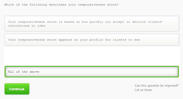 Which of the following describes your responsiveness score?