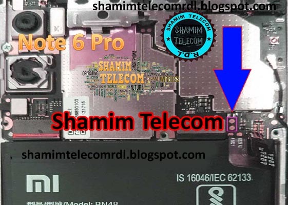 Xiaomi Redmi Note 6 Pro without Auth Flash File (Stock Rom) test point