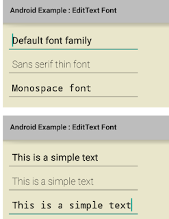 How to change EditText font Android