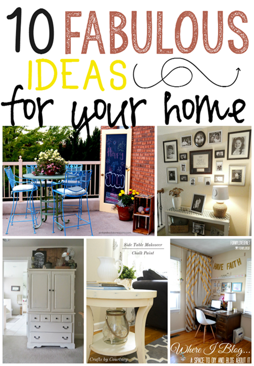 10 Fabulous Ideas for Your Home at GingerSnapCrafts.com #linkparty #features_thumb[6]