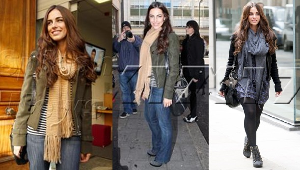 Jessica Lowndes Seen In Tory Burch Halima Boots Thorri Sweater Scarf