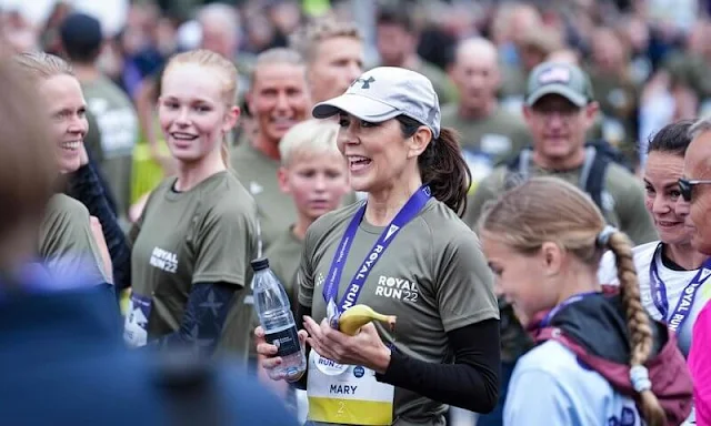 Danish Crown Prince Mary attended the royal run 2022