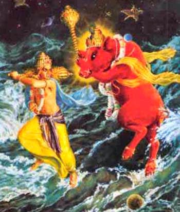 Image result for varaha avatar and hiranyaksha