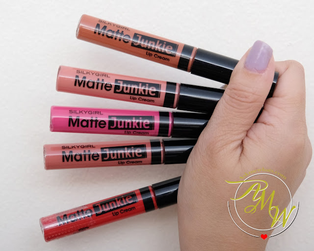 a photo of SilkyGirl Matte Junkie Lip Creams 