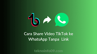 Cara Share Video TikTok ke WhatsApp Tanpa Link