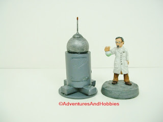 Small scale scenery piece suitable for science fiction war games or mad scientist's lair.