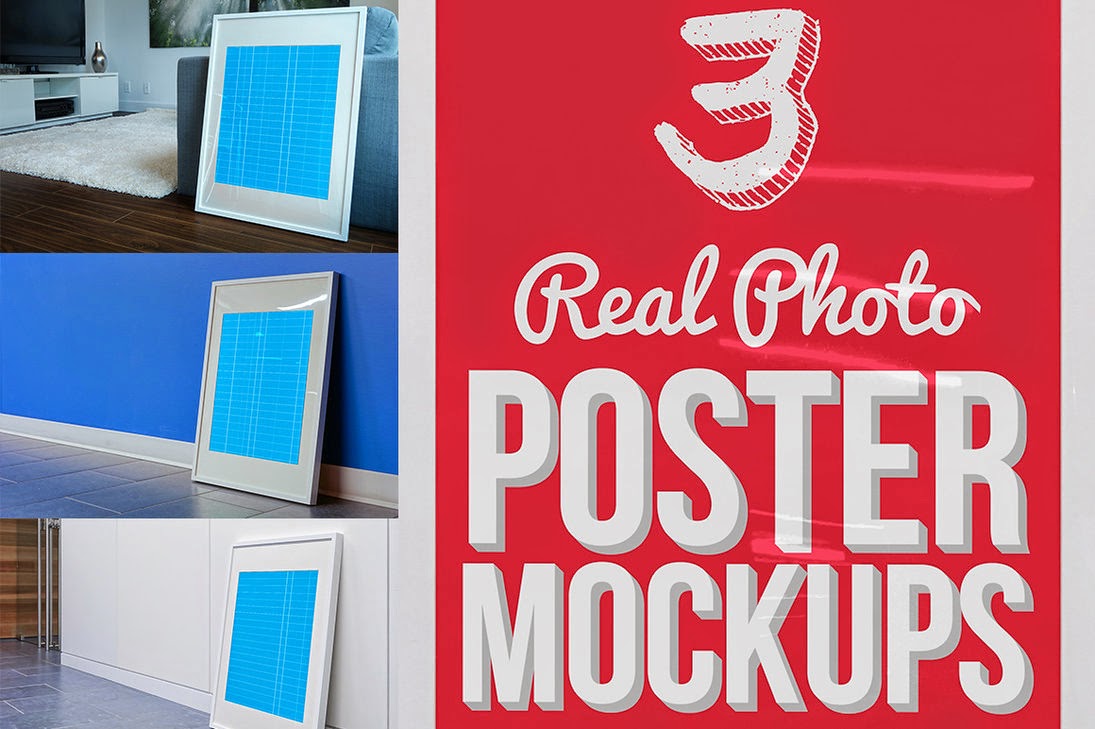 3 Real Photo Poster Mockups