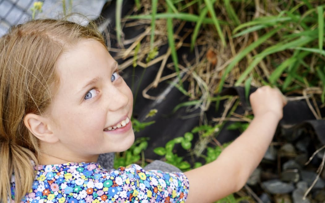 Caelyn Hossack, 9 tuổi, đã tìm thấy một con rắn mối quý hiếm ở Vịnh Hawke.