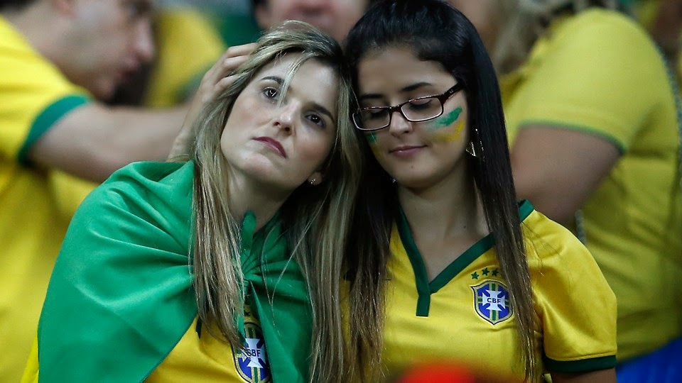   : BRAZILIAN FANS REACTION DURING SEMI FINAL MATCH BRAZIL VS GERMANY  football match brazil vs germany