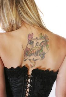 zodiac tattoo,female tattoo, sexy girl tattoo, upper back tattoo, back body tattoo, neck tattoo,tribal tattoo