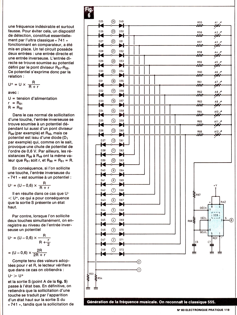 Electronique Pratique n.60 Jan_1983  Órgão eletrônico de TOQUE SENSITIVO