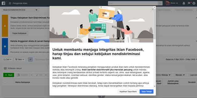 membuat iklan facebook pertama