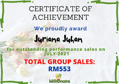 total sales shaklee julai 2021