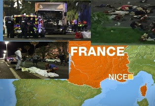 Nice: '75 dead' as lorry hits crowds in French city