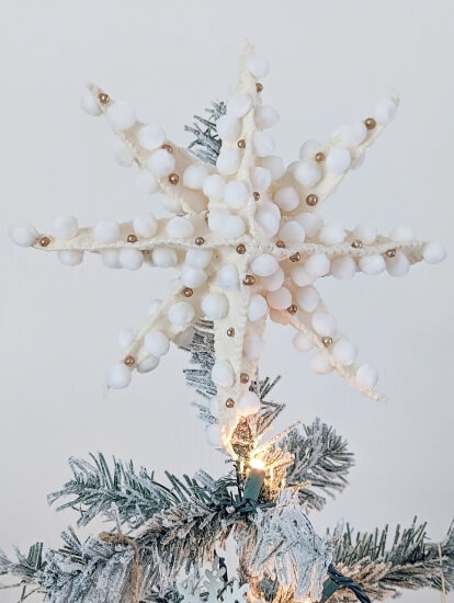 DIY Anthropologie-Inspired Christmas Tree Topper