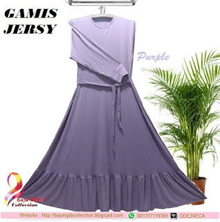 Gamis Jersy Purple