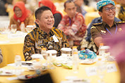 Bupati OKU Timur Ir. H. Lanosin, S.T. bersama Forkopimda OKU Timur mengikuti Rapat Koordinasi (Rakor) Forum Koordinasi Pimpinan Daerah (Forkopimda) Provinsi Sumatra Selatan dan Kabupaten/Kota Se-Sumatra Selatan Tahun 2022