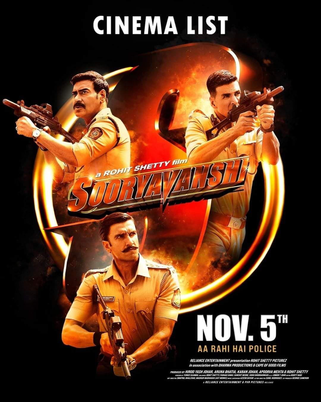 Poster Film Sooryavanshi