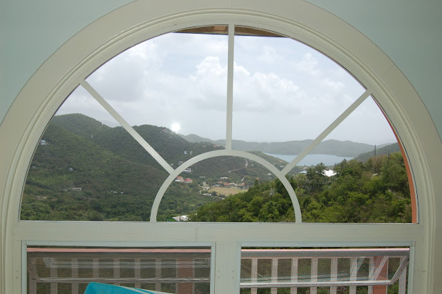 View of Coral Bay St John US Virgin Islands from the Window of Villa Mahr