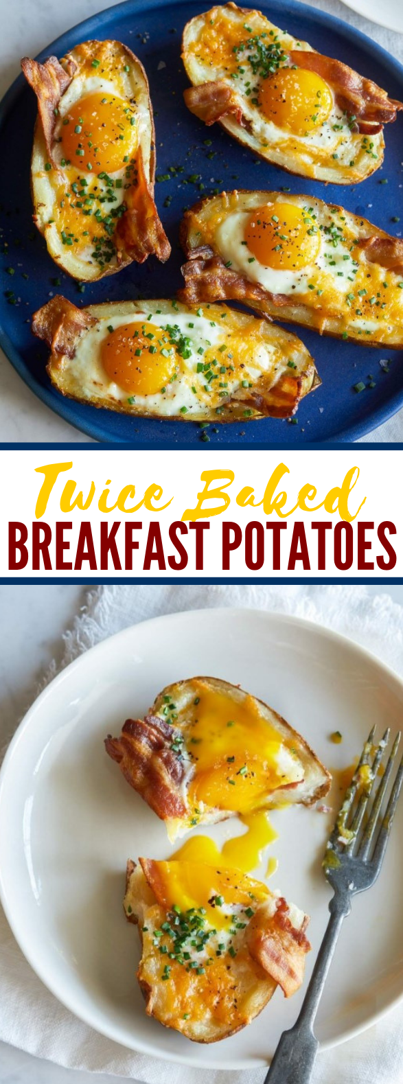 Twice Baked Breakfast Potatoes #healthy #brunch