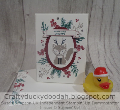 Craftyduckydoodah!, Stampin' Up! UK Independent  Demonstrator Susan Simpson, Foxy Friends, Peaceful Noel, Supplies available 24/7 from my online store, 