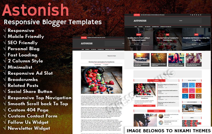 Astonish Pro Responsive Blogger Template