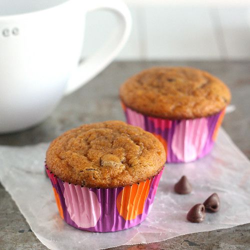 Whole Wheat Pumpkin Chocolate Chip Muffins Recipe