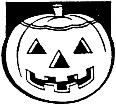 Pumpkin Face Coloring Pages 