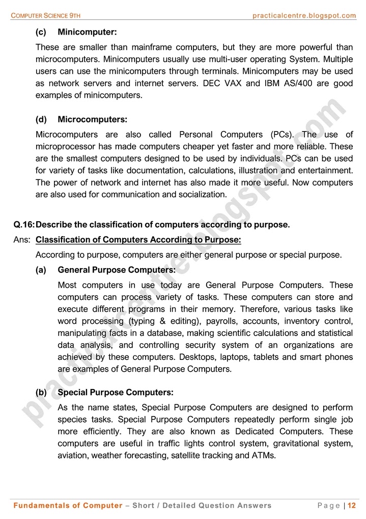 fundamentals-of-computer-short-and-detailed-question-answers-computer-science-9th-notes