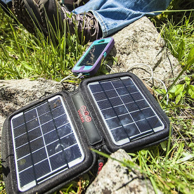 the Solar Powered Backpack Charger