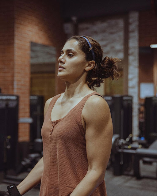 Taapsee Pannu in Gym