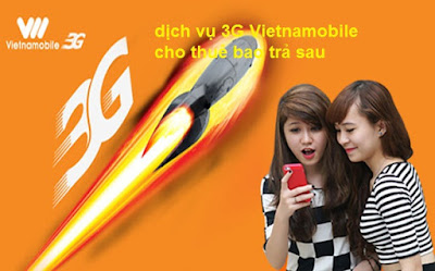 dịch vụ 3G Vietnamobile cho thuê bao trả sau