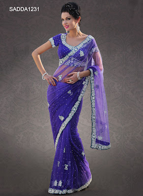 New Indian Designer Wedding Sarees 2013-2014 For Women
