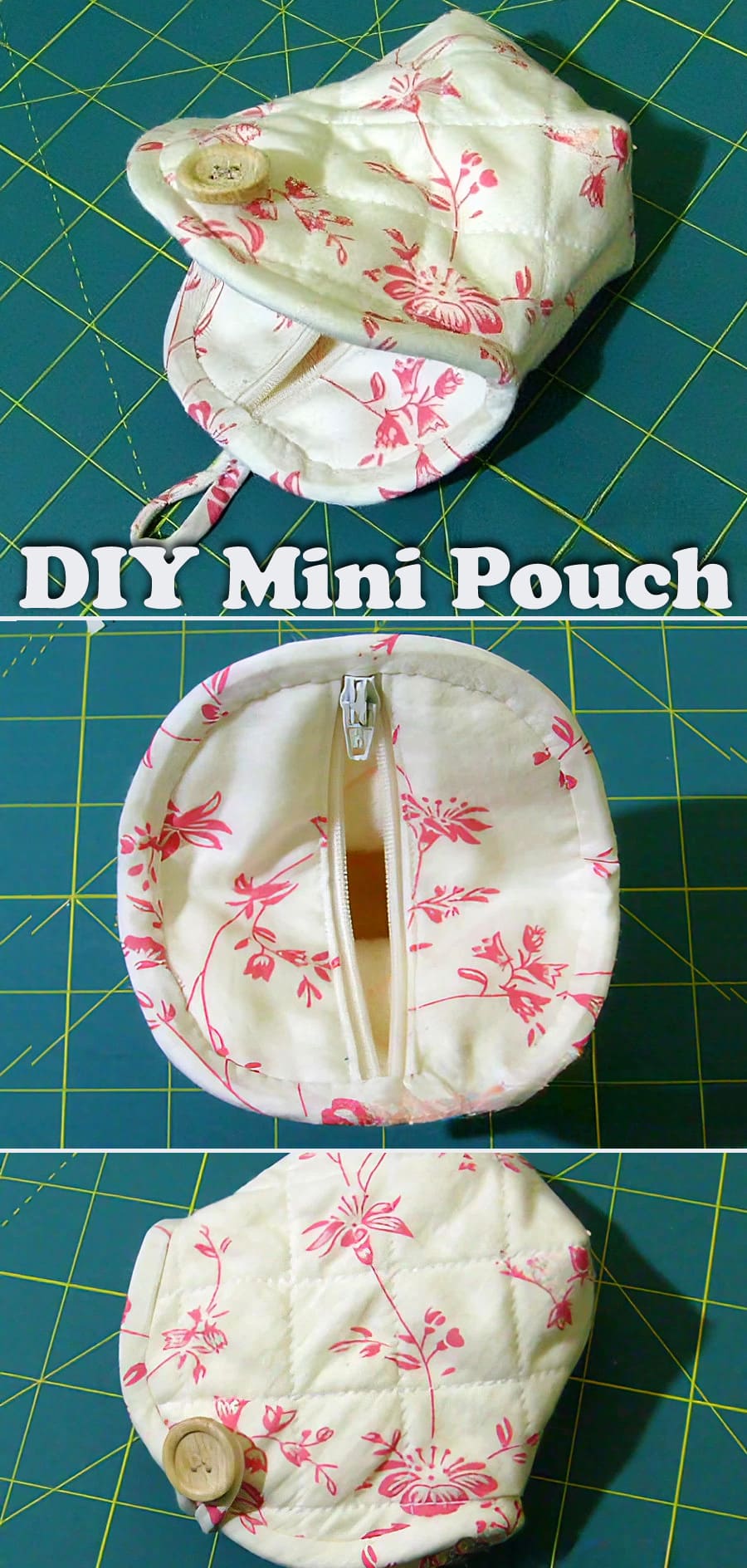 DIY Mini Pouch Bag Pattern & Tutorial