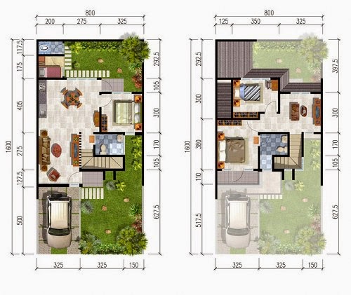  Desain  Rumah  Minimalis 2  Lantai  7X12 MODEL RUMAH  UNIK