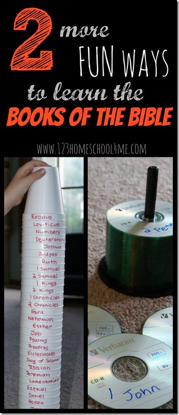 Fun ways to learn the Books of the Bible - These are such fun clever ideas! Great for Sunday school lessons or at home. These bible games are perfect for kids who can read from 1st-6th grade. (homeschool, sunday school, Bible)