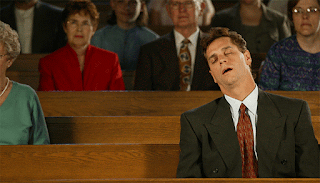 sleeping in church