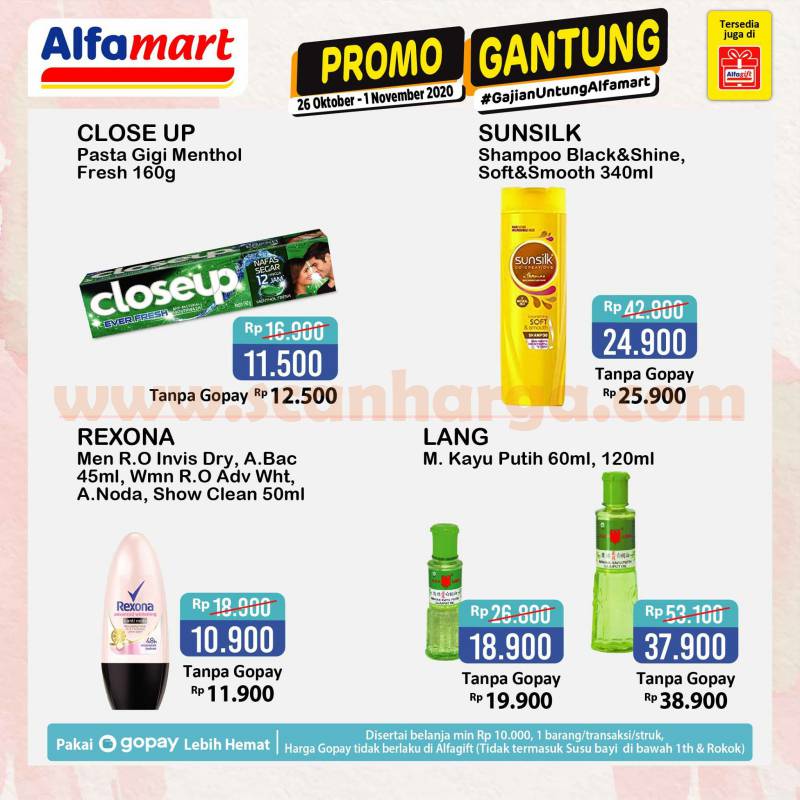 Alfamart GANTUNG Promo Gajian Untung 26 Oktober - 1 November 2020 2