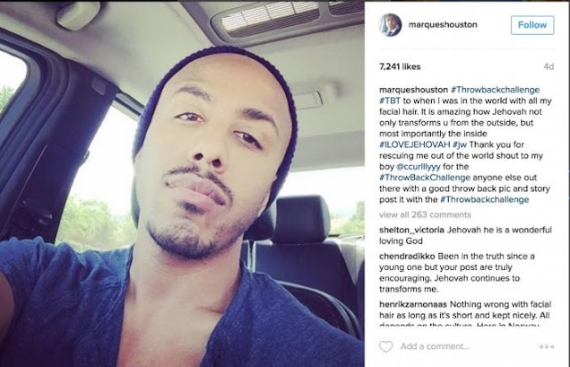 U.S Singer, Marques Houston Converts to Jehovah's Witness, Goes Door-to-door Preaching (Photos)