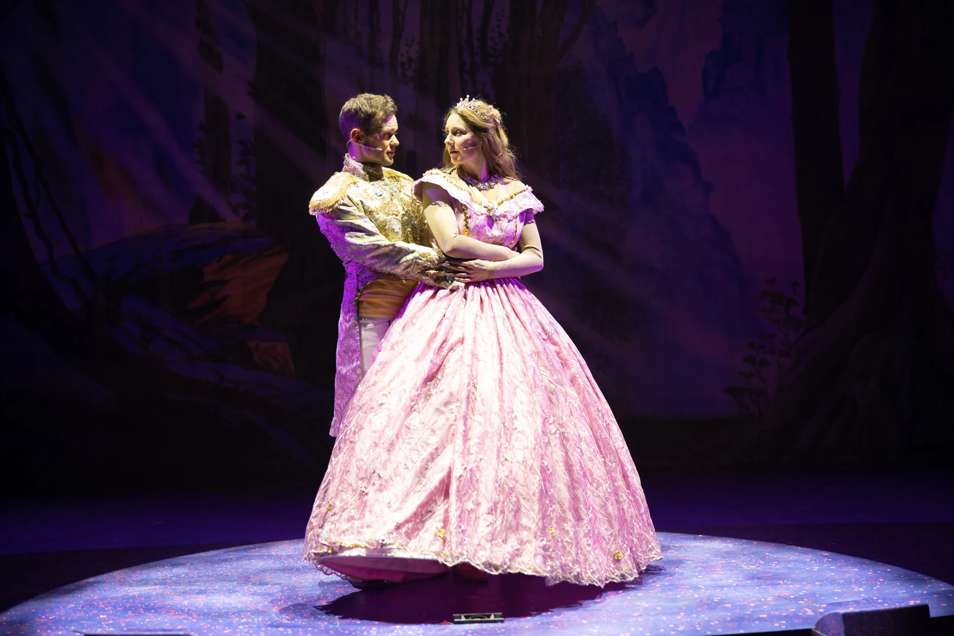 prince charming and cinderella on stage at harlow playhouse essex