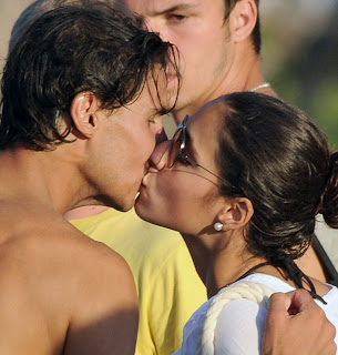 Rafael Nadal Kissing Girlfriend