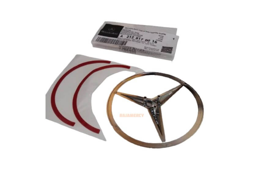 Emblem Logo Bagasi W212 Warna Chrome