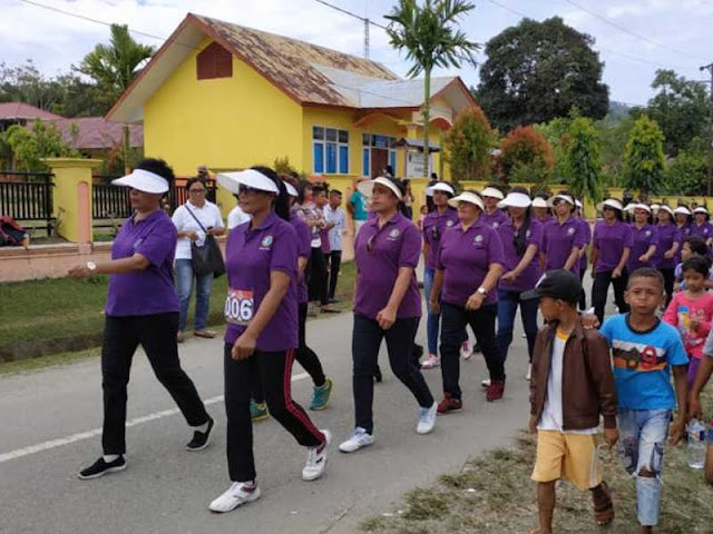 Meriahkan HUT ke 83, GPM Seram Bagian Barat Adakan Lomba Gerak Jalan Santai