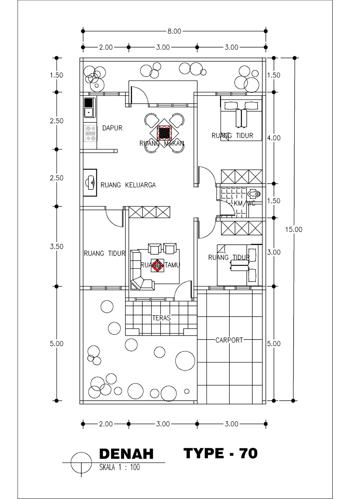 Dijual Rumah Minimalis  Type 70 120 3 Kamar Tidur Info 